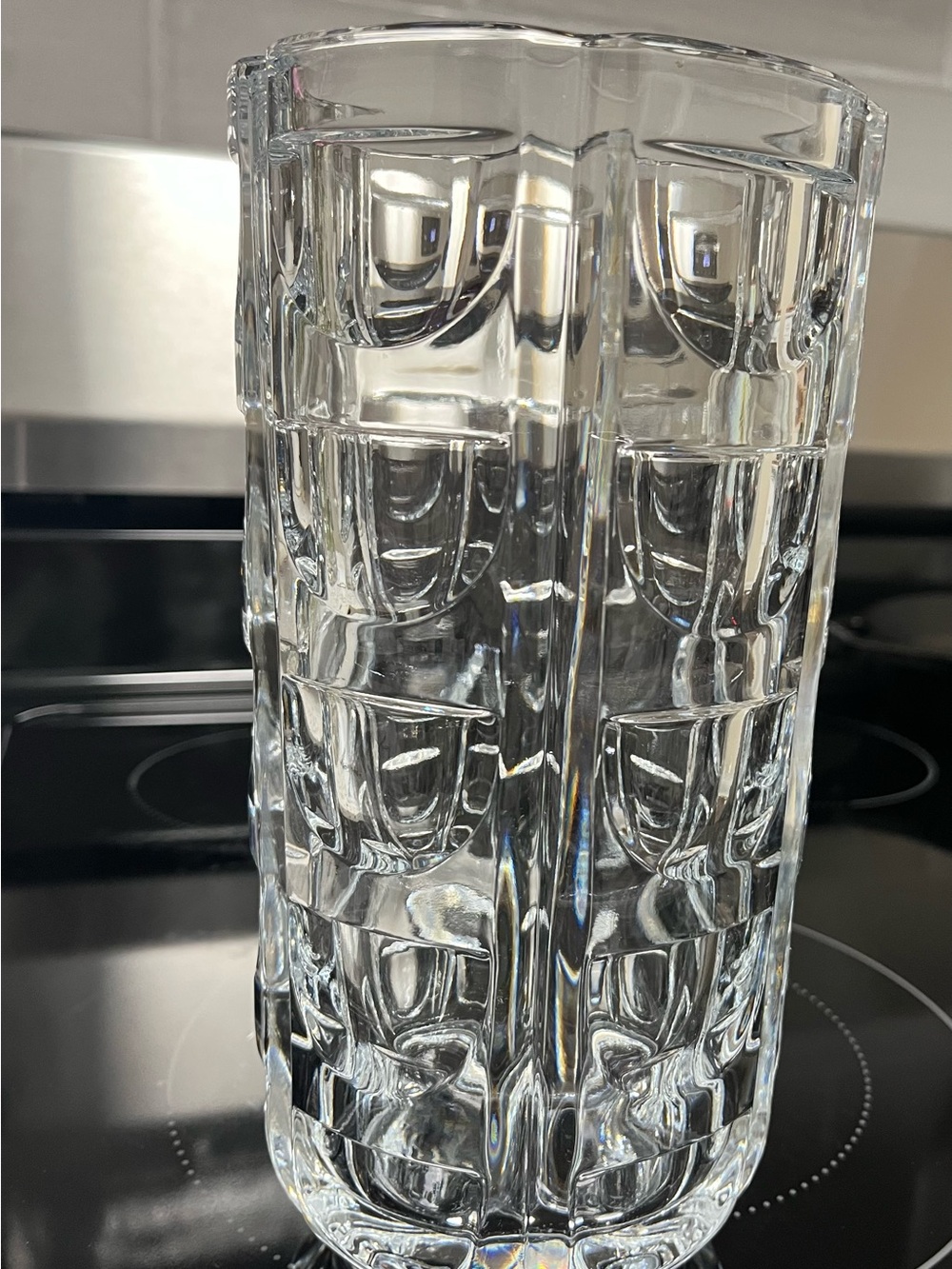 Vintage Thousand Windows Crystal Vase by Orrefors